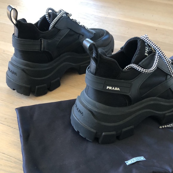❌ SOLD! ❌Worn once for an hour Prada sneakers. - Picture 6 of 6